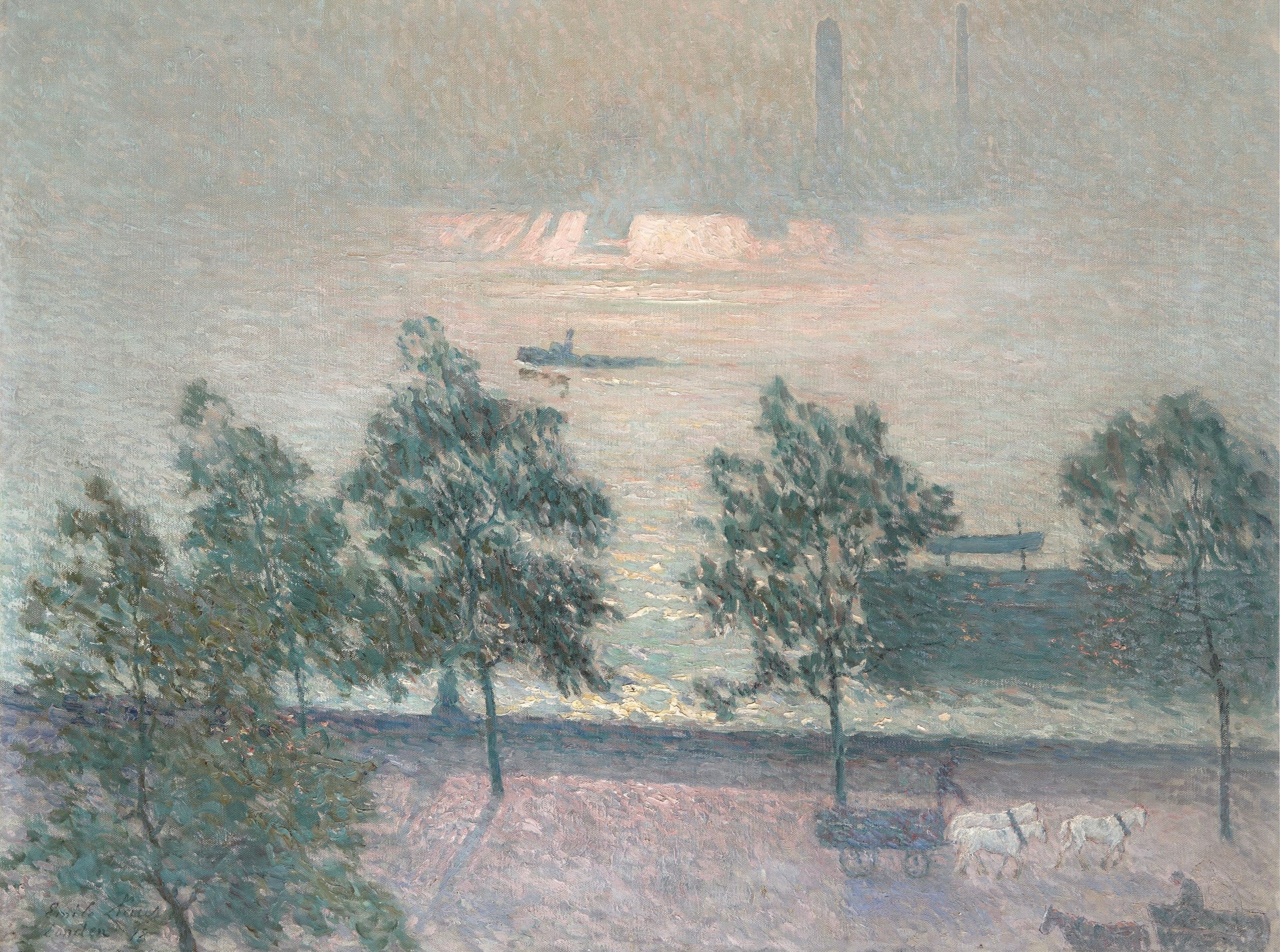 Sun effect on the Thames